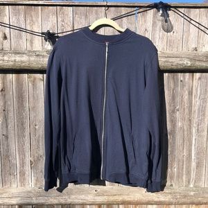 Vintage Britches Sport by SAMTEX Men’s Large Navy Blue Zippered Jacket.